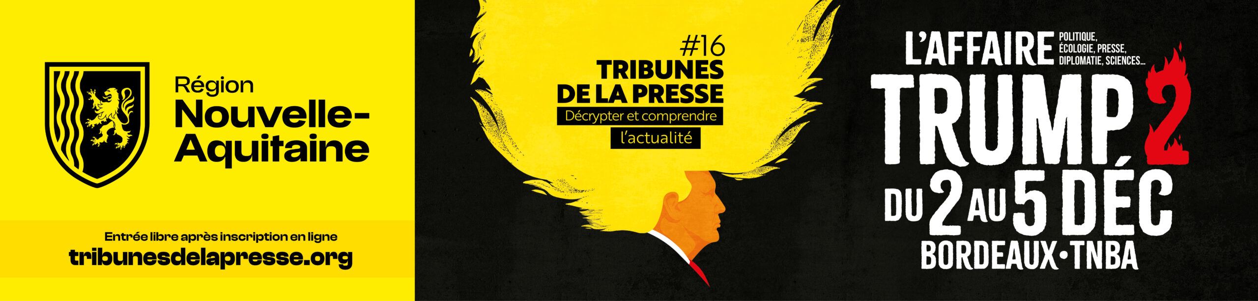 Tribunes de la presse 2026, l'affaire Trump 2